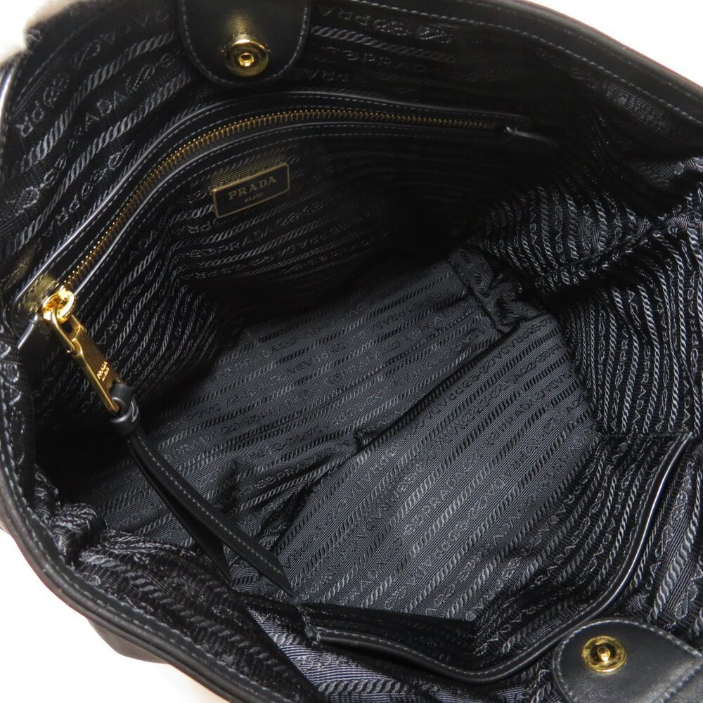 Prada logo motif tote bag leather - Picture 5 of 11
